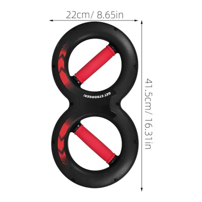 Strengthened Wrist Strength Trainer Red Hand Grip Device for Forearm Hand Exercise Multifunction Grip Strengthener for Climbers Weightlifters Training and Fitness Enthusiasts