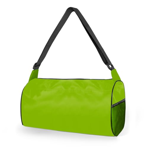 C&F BOGMOST Small Gym Bag for Women & Men,Small Lightweight Duffel Bag Carry On Bags Mini Duffel Travel Bag Waterproof Sports Bags for Workout/Sport/Travel, Fluorescent Green - color: A2-Fluorescent Green-Small, size: 15 INCHES