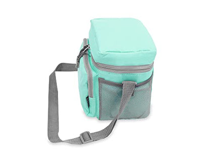 Everest Cooler/Lunch Travel Tote, Aqua Blue - color: Aqua Blue