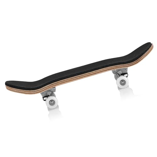 1Pc Maple Wooden Alloy Fingerboard Finger Skateboard Box with Reduce Pressure Kids - color: White