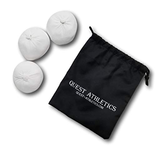 Pack of (3) 2 oz Chalk Balls for Gymnastics Rock Climbing Bouldering Weight-Lifting Cross Training Powerlifting - Premium Quality Gym Chalk