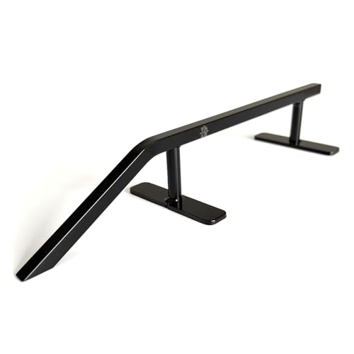 Teak Tuning Fingerboard Rail with Pole Jam Entrance, 12.5" - Custom Designed and Made in USA - Solid Steel Construction, Glossy Powder Coated Finish in Black