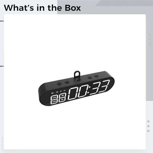 Gym Timer, Portable Workout Timer With Strong Attachment Force, Multi-Function Interval Timer For Home Gym, Fitness, Sports, Kitchen, Custom & Preset Modes