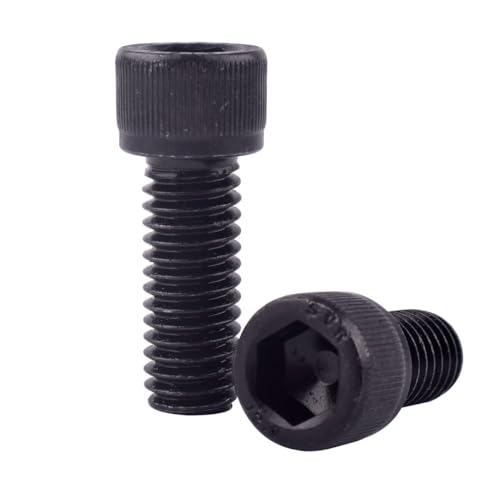 10Pcs 3/8-16 x 1 Socket Head Cap Screws Bolts, 12.9 Grade Alloy Steel Black Oxide Finish, Allen Hex Drive, UNC Coarse Full Thread - size: 3/8-16 x 1" (10PCS)