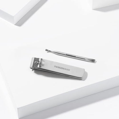 Tweezerman Extra Strength Toenail Care Kit, Clipper & Mini Cuticle Pushy - style: Toenail Clipper + Mini Cuticle Pushy