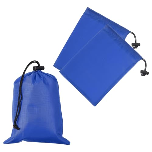 Drawstring Bag with Toggle, Stuff Sack String Waterproof Travel Storage Bags Cinch Stuff Pouch -Fitting for Gym - color: Sapphire Blue, size: 6" X 8"