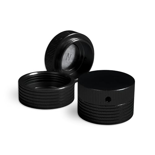 Pool Chalk Holder - Aluminum Round Chalk Holder, Magnetic Chalk Holder Use with TAOM Pyro | Portable Taom v10 Chalk Organizer for Billiards Pool Accessories - color: Black