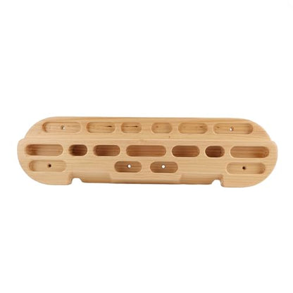 Pomya Portable Rock Climbing Fingerboard | Wooden Hangboard for Training with Pull Up Bar & Grip Strengthener Workout
