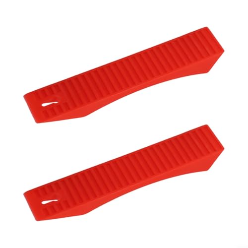 Silicone Deadlift Wedge Blocks For Weight Lifting And Powerlifting, Non-Slip Barbell Plate Loading Tool For Strength Training, Lightweight Portable Design In Red, Blue, Black, 2 Pack(Red) - size: Red