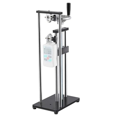 Manual Force Test Stand Hand Wheel Operated 250mm Stroke | For ZMF Force Gauge 2 Pcs Testing Clamps Heavy Duty Base Tension Compression Stability Precise Manual Control