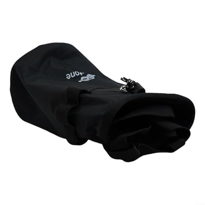 Climbing Chalk Bag with Anti-Leak Drawstring, 420D Oxford Magnesium Powder Pouch for Rock Climbing, Bouldering, Gym & Weightlifting, Adjustable Belt - size: Black