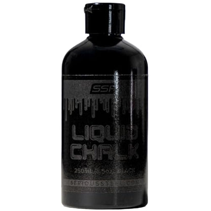 Liquid Chalk/Weightlifting Liquid Chalk Powerlifting, Weightlifting, Rock Climbing, Cross Training Chalk - color: BLACK (8 oz / 250 mL)