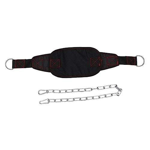 Mikikit Dip Belt Chain for Weightlifting Design for Weight Training Supports Back and Upper Body for Dips Chin Ups and Pull Ups