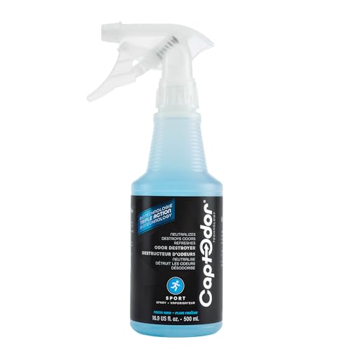 Sports Odor Destroyer Spray (16.9 Fl Oz (Pack of 1)) - Sports Gear Odor Eliminator & Deodorizer Spray - Neutralizer & Refresher Spray for Protective Equipment, Sportswear & Outdoor Gear - size: 16.9 Fl Oz (Pack of 1)