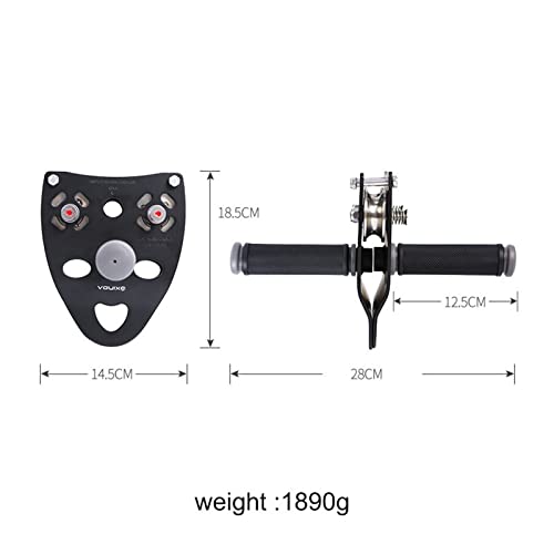 Pulleys Professional Rock Climbing Mountaineering Cable Rope Pulley with Handle Grip