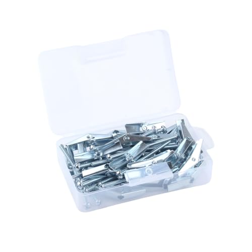 3/16X3-Inch Toggle Bolt and Wing Nut for Hanging Heavy Items on Drywall (60 Pack) - size: 3/16x3inch-60pcs