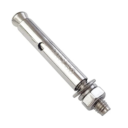 10 Pack M6x60mm Expansion Bolts Anchor Bolt 304 Stainless Steel External Hex Expansion Screw Bolt Sleeve Anchor Fastener Wall Concrete - size: M6*60