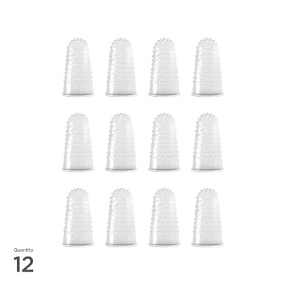 Lee Micro Gel Fingertips - Small Size 11, 0.56" Diameter for Easier Paper Handling, Paper Cut Prevention, and Handling Hot Glue, Clear and Durable Fingertips, 12 Finger Protectors - style: Small 11, 0.56" Diameter