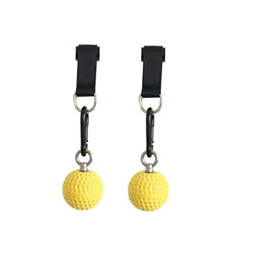 Milisten 1 Pair Solid Grip Ball Gym Hanging Straps Pull up Grips and Balls for Arm Wrist Strength Training