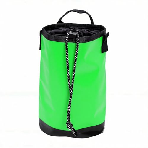 Zopsc Rope Storage Bag, Heavy Duty Climbing Gear Bag, Waterproof Drawstring Bag, Gear Organizer with Internal Compartments, Accessory for Caving Work Green - color: Green