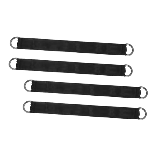 Happyyami 4 Pcs Outdoor Swing Connecting Straps Heavy Duty Carabiner Alternatives Nylon Suspension Belts for Tree Swing Hammock and Fitness Equipment