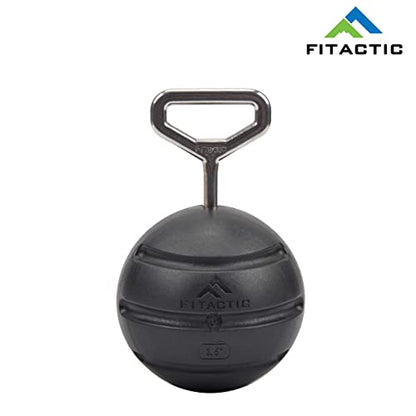 Rock Climbing Solid Training Cannonball Bomb Power Pull Up Ball Hold Grips for Straps for Finger, Forearm, Biceps, Back Muscles - color: Black (Groove 3.5")