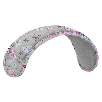 Ultra Thick & Breathable Universal Shoulder Pad Cushion for Bag - Long & Comfort - color: Butterfly