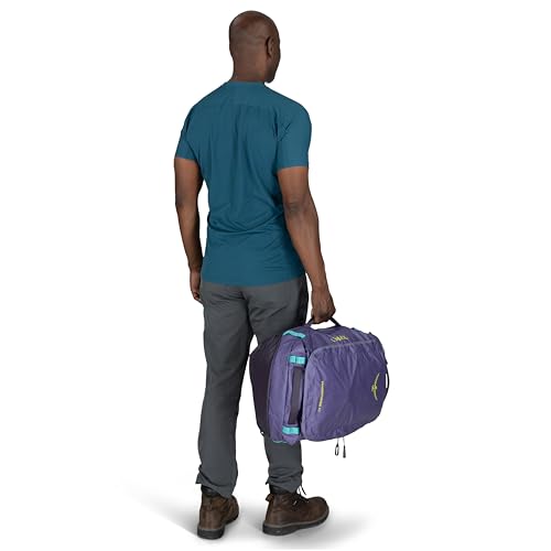 Osprey Transporter Lightweight Travel Duffel Bag - Extra Large Water Resistant Durable Gear Bag for Men and Women - color: Pine Leaf/Earl Grey, style: 40l