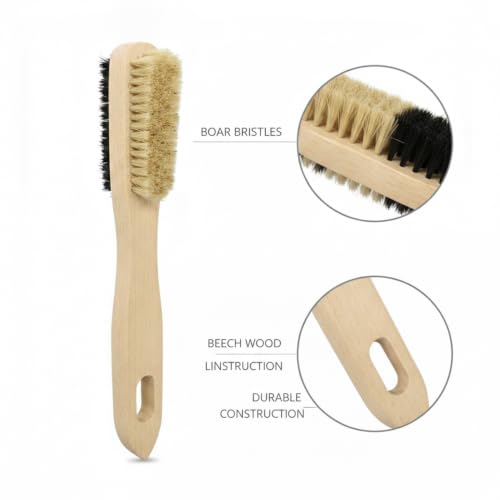 Climbing Brush with Boar Bristles and Beech Wood Handle for Chalk Removal (1 PC)