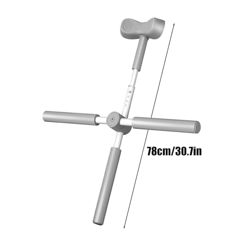 Back Stretcher Yoga Stick Upper Body Alignment Stretching Bar | Exercise Cross Stick for Home Apartment Bodybuilding Fitness Workout After Sports - color: Gray