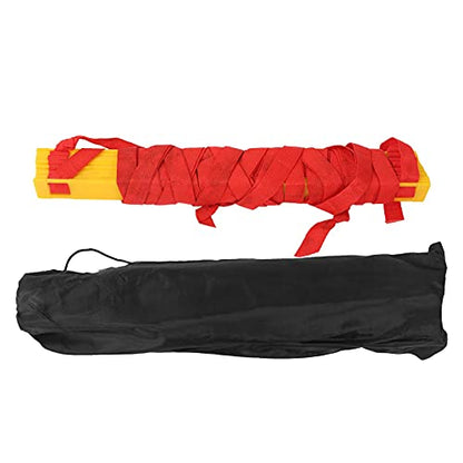 14-Rung Alacrity Speed Training Ladder for Basketball, Soccer, and Football with Storage Bag — Made of Durable PP Plastic and High-Density Braid Belt, Easy to Carry and Store