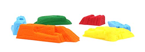 Atomik Rock Climbing Holds Set of 6 Screw-On Sandstones in Assorted Bright Tones