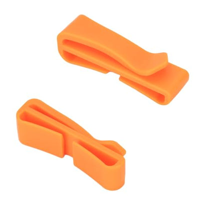 TACNEX Tactical Backpack Strap Clip Webbing Keeper Holder MOLLE Belt Hook Retainer Harness/Sling/Bag/Military Strap Stays - color: Orange, size: 13/16"