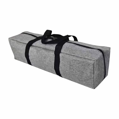 Gray Canopy Pole Bag Zippered Duffel Organizer Travelling Outdoor Camping Equipment Storage Bag for Tripod Mat Tripod Cushion, 70x15x15cm