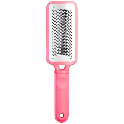 Foot Files Foot Scrubber Pedicure, Stainless Steel Callus Remover for Feet, Professional Foot Grater Rasp Scraper to Hard Skin Corns for Dry and Wet Fee - style: 1X Foot Files(Pink)