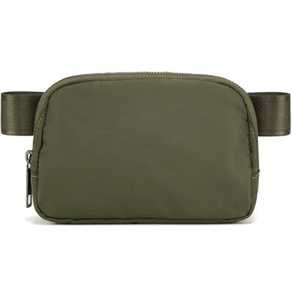 YOSHUYUKI Cross Body Fanny Packs for Women Men Fashion Waist Bag Pouch Nylon Small Travel Crossbody Bags Mini Purse Everywhere Belt Bag Bum Bag with Adjustable Strap for Running Hiking Dim Olive - color: Dim Olive