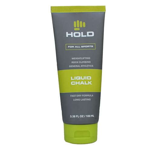 HOLD Sports Chalk Premium Grip Hybrid Bundle – Chunky Blend Dry Chalk & Citrus Scented Liquid Chalk (2-Pack) – High Friction Pure Magnesium Carbonate for Climbing, Weightlifting, Gymnastics & Powerlif