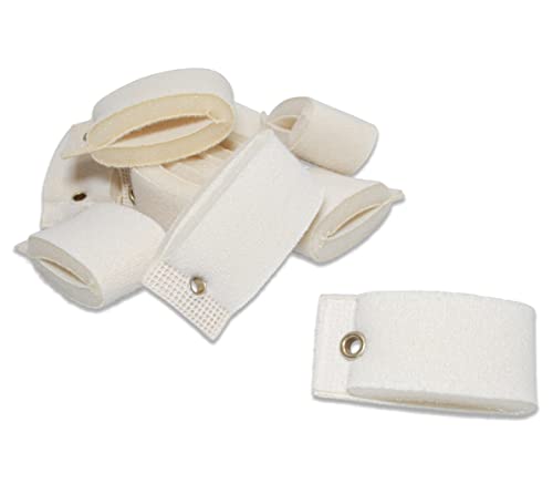 Rehabilitation Advantage Soft Finger Cuff Loops, Set of 10