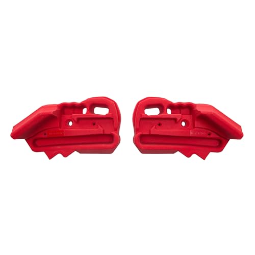 TRANGO Rock Prodigy Hangboard - Finger Training Board for Rock Climbing, Build Finger Strength, Home Training Board, Natural - Beech Wood, Pivot, Forge, Training Center - style: Pivot (Red)
