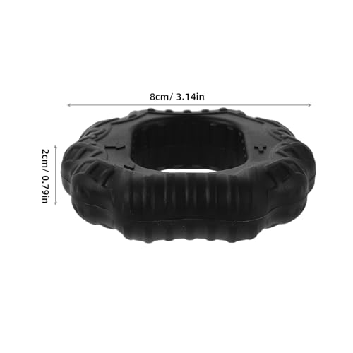 LIOOBO 2pcs Silicone Hand Grip Strengthener Set, 30lb 60lb Resistance Finger Exerciser Rings for Forearm and Wrist Muscle Training, Rock Climbing and Fitness Workout Equipment