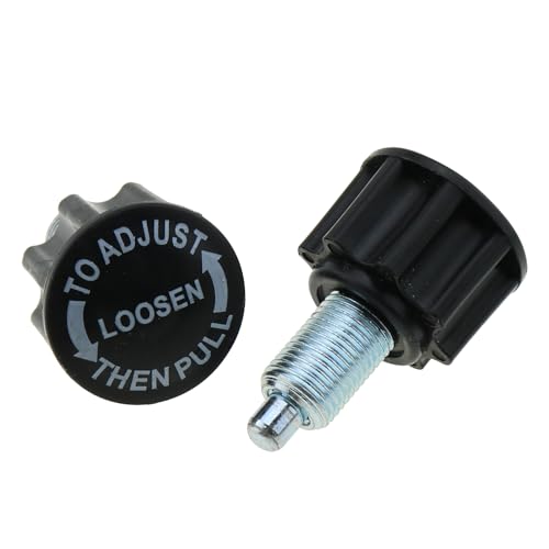 DGZZI 2PCS Fitness Equipment Spring Knob Pop Pin M16 Plum Pull Pin Adjusting Pin Knob Suitable for Exercise Bike and Fitness Equipment