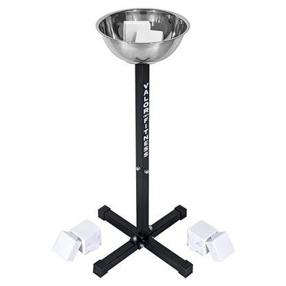 Valor Fitness Chalk Holder Station – Gym Chalk Stand Includes 8-2 oz Chalk Blocks for Weightlifting, Gymnastics, Rock Climbing, Boxing & Martial Arts Grip Support Strength Training Accessories