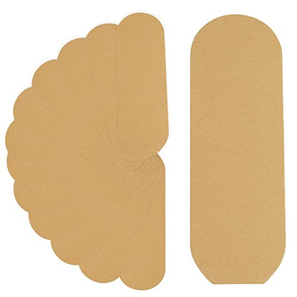 Stainless Steel Pedi File Refill, 180 Grit,Yellow - Pedicure Refill Pads - Foot Rasp Pad with Removable Glue,Size 5.2" L x 1.7" W - size: 1 Count (Pack of 1)