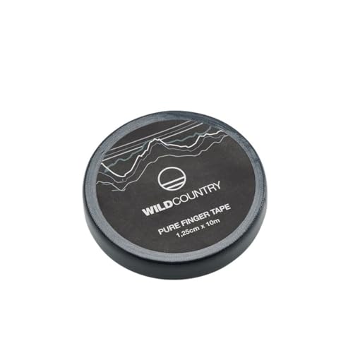 Wild Country Pure Finger Tape - Black - One Size | Durable, No-Stretch Pure Cotton, Strong Hold for Fingers & Knuckles