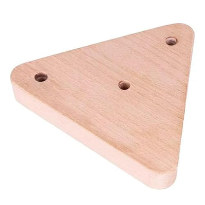 Climbing Fingerboard Triangular Wooden Grip Strengthener with Multi-Depth | Hangboard Doorway Mount for Home Playroom Garage Basement Apartment Gym Dorm Studio