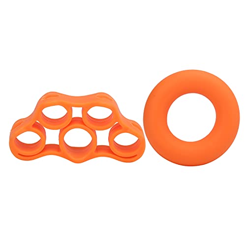 RiToEasysports Finger Trainer Hand Strengthener Finger Exercise Stretcher Exerciser Band Silicone Washable for Wrist Flexibility Hand Strength Guitarist Musician