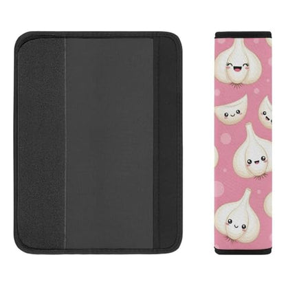 Universal Soft and Comfortable Cute Garlic Pink Seat Belt Shoulder Pad for Kids, Most Cars, 1 Pair Seat Belt Covers Cushion Anti-Slip Pad - color: Pattern 1108