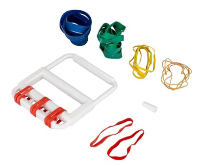 CanDo 10-1865 Latex Free Rubber Band Hand Exerciser with 25 Bands - size: Exerciser w/ 25 Bands, style: Latex-Free