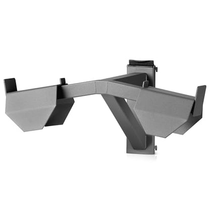 Savior Equipment Wall Rack System Tactical Vest Attachment Gear Wall Mount Display Rack Organizer, Adjustable Width, Heavy-Duty Steel Construction Hold Up to 40 lbs - color: SW Gray