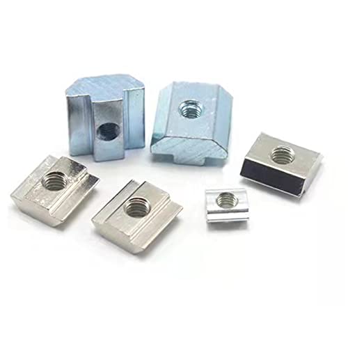 30Pcs 3030 Series T Sliding Nuts Hammer Nut Block Square Nuts M5 T Nuts for 3030 Aluminum Extrusion Profiles T Slot 8mm，for CNC Router Build Rail 3D Printer (m5)
